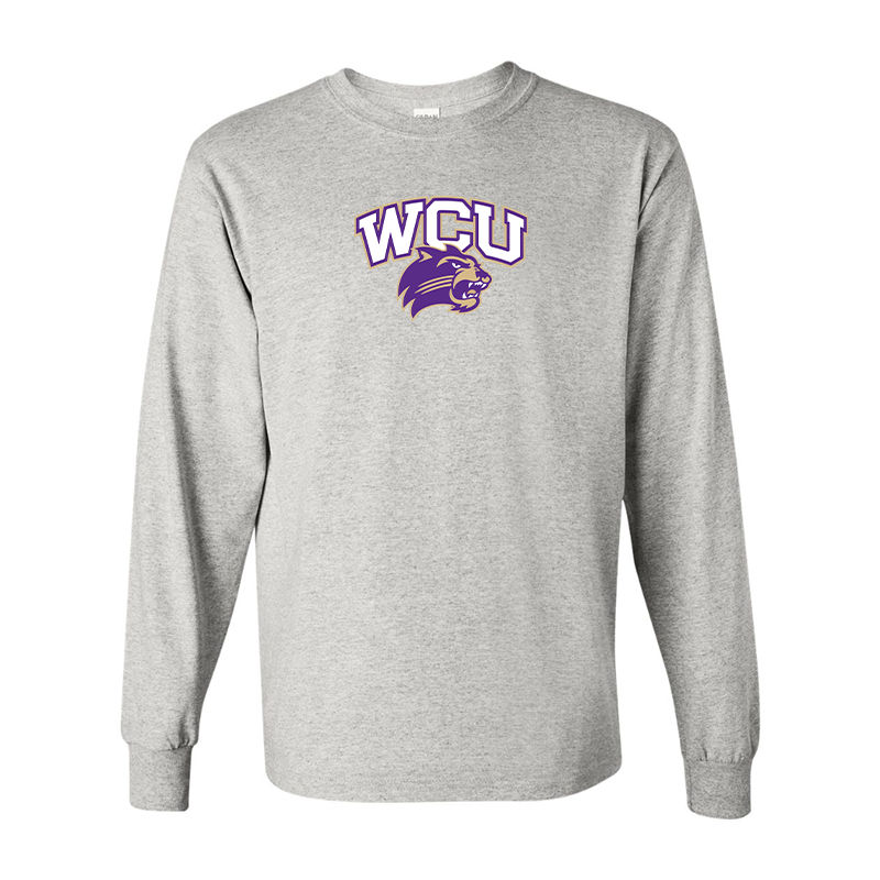 Men's Western Carolina Catamounts Gildan Heavy Cotton Long Sleeve T-Shirt